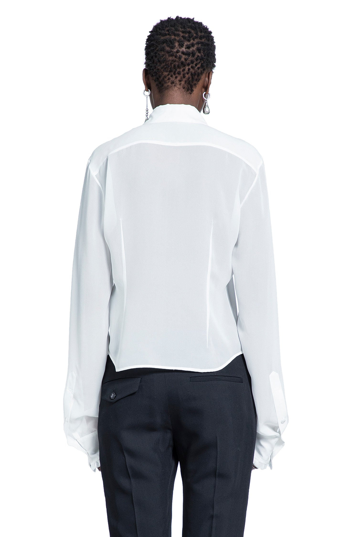 Nare Slim Fit Ruffle Shirt - 3