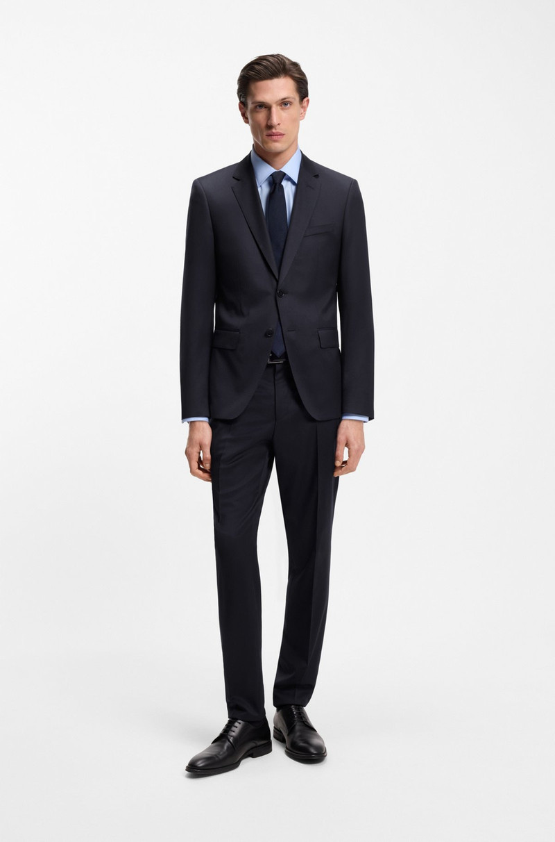 BOSS DRAWSTRING TROUSERS IN VIRGIN-WOOL SERGE outlook