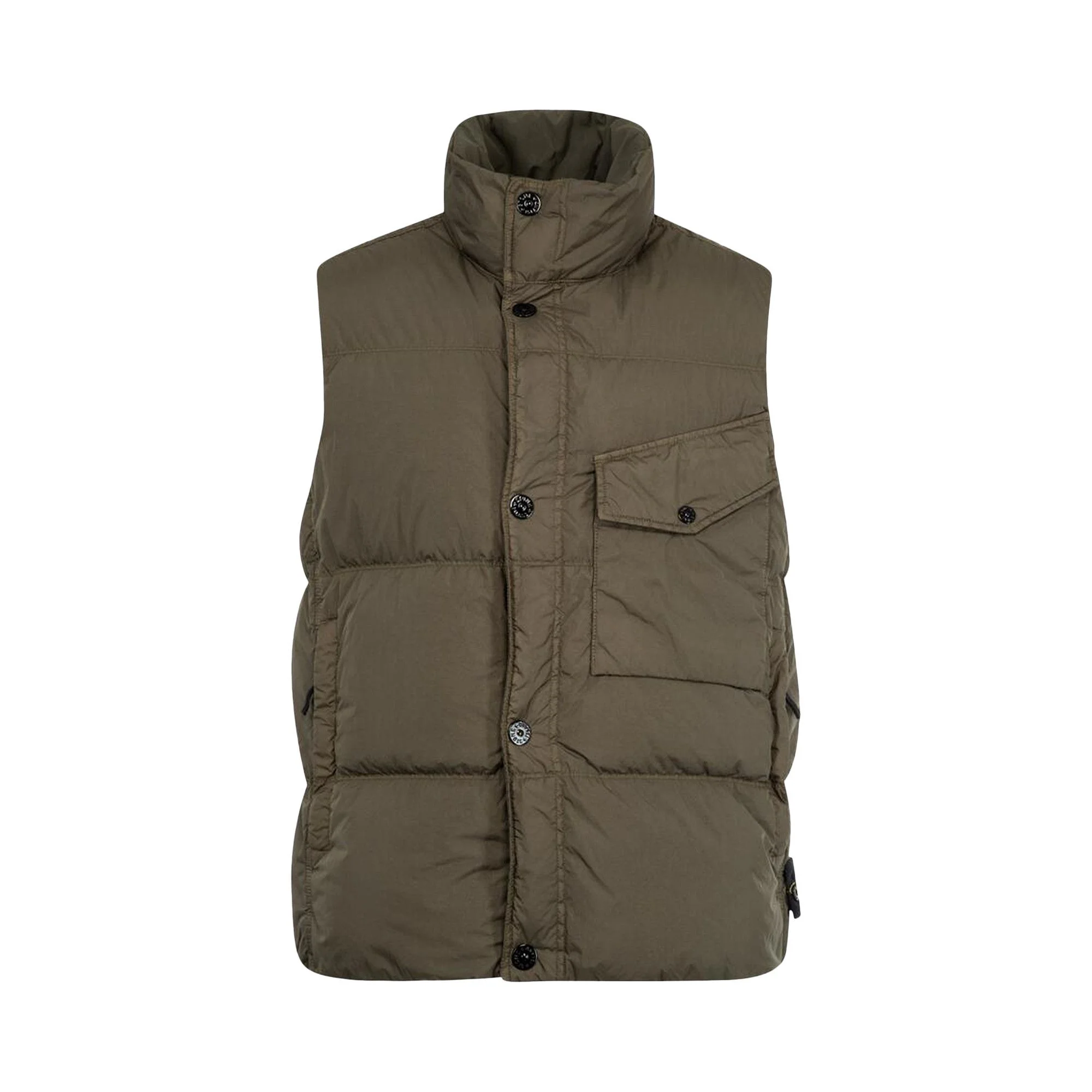 Stone Island Down Vest 'Military Green' - 1