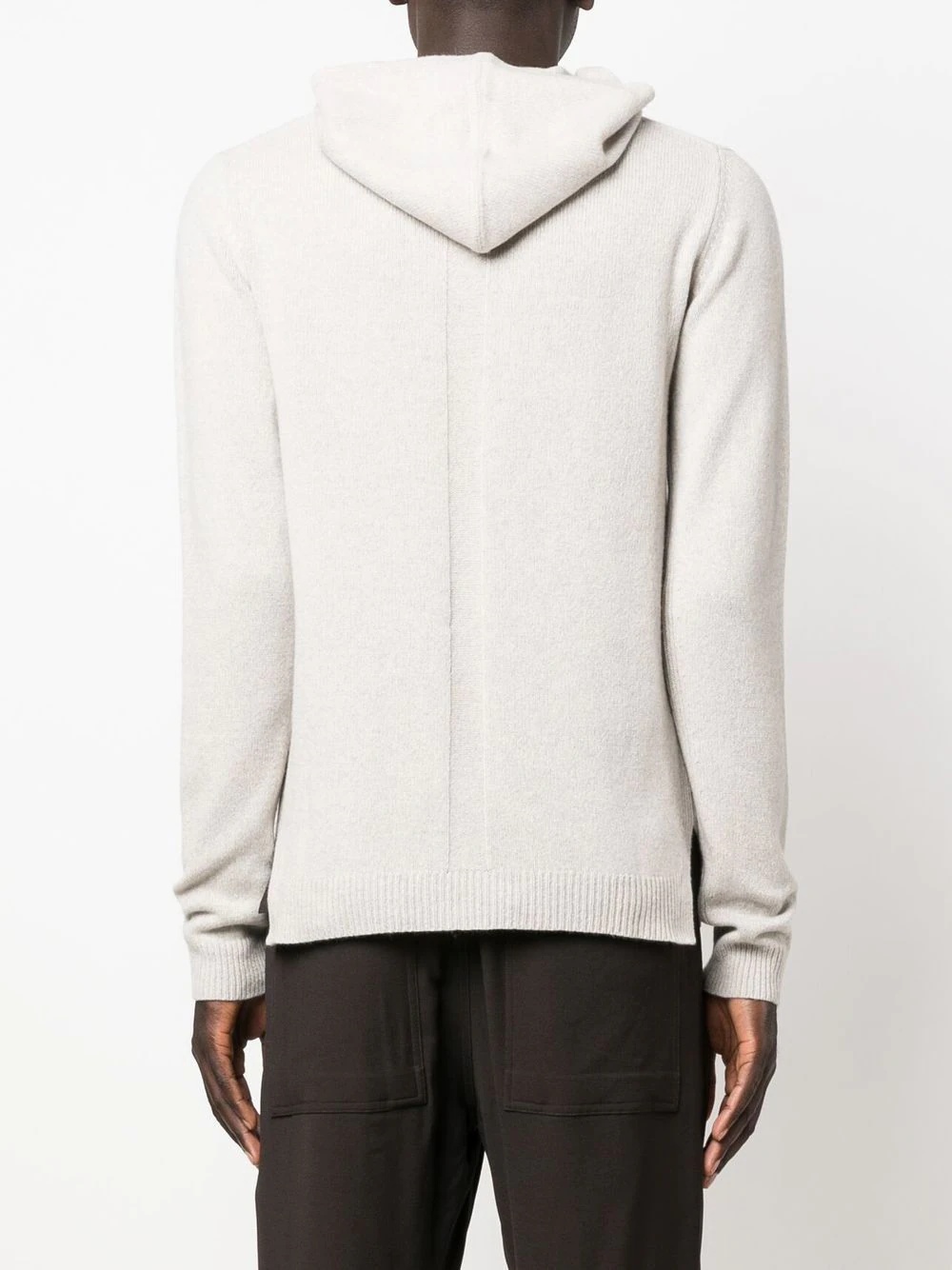 long-sleeve cashmere hoodie - 4