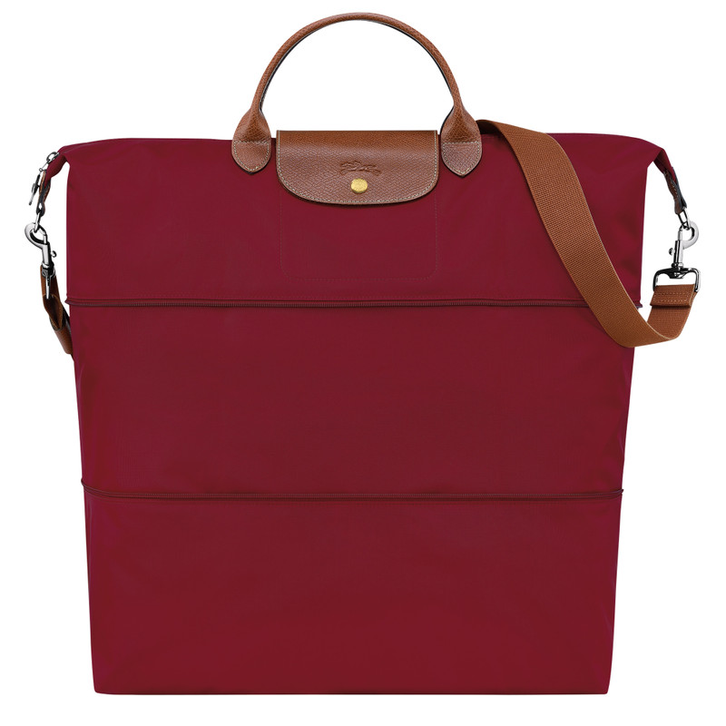 Le Pliage Original Travel bag expandable Red - Recycled canvas 1