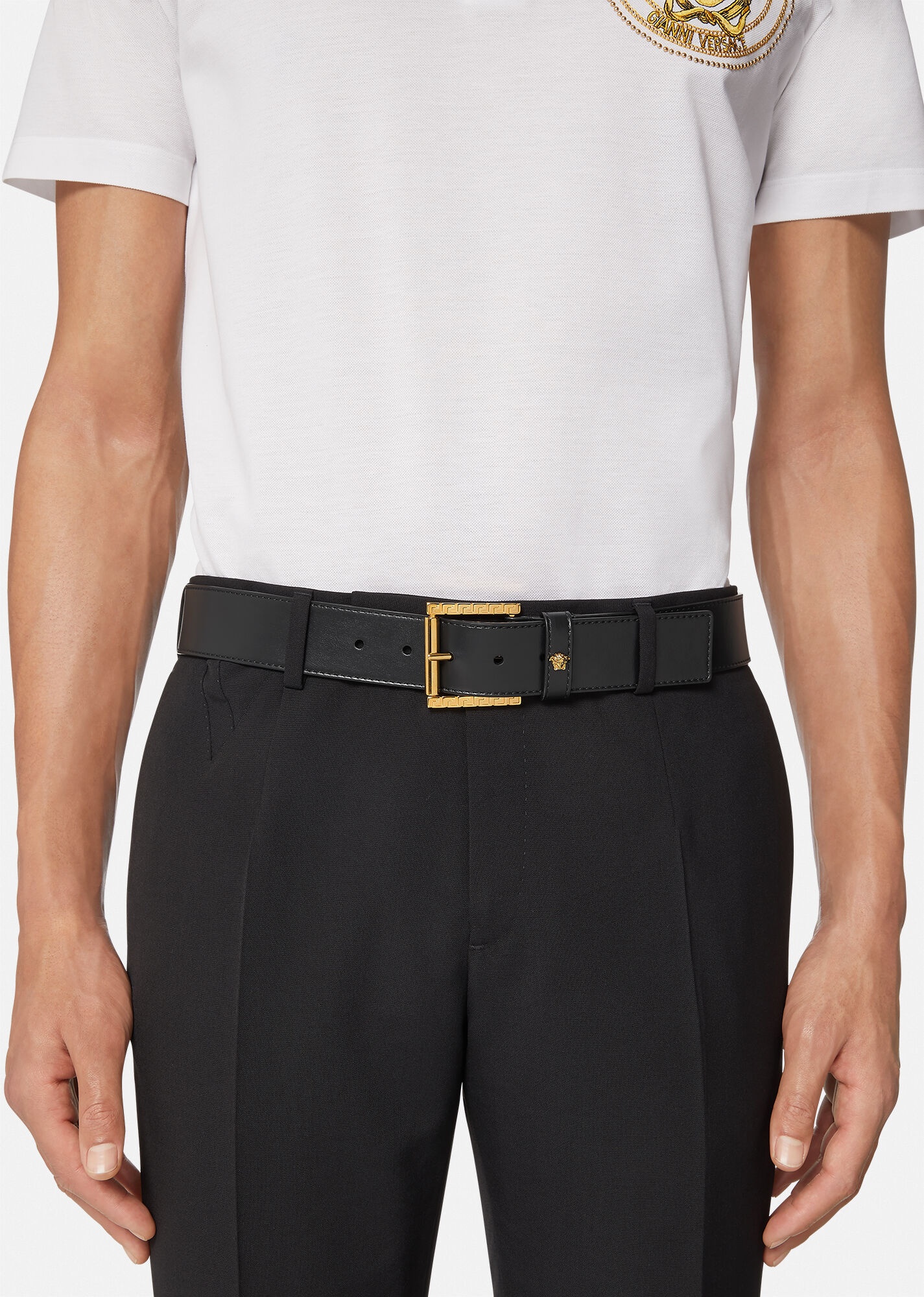 Greca Leather Belt - 3