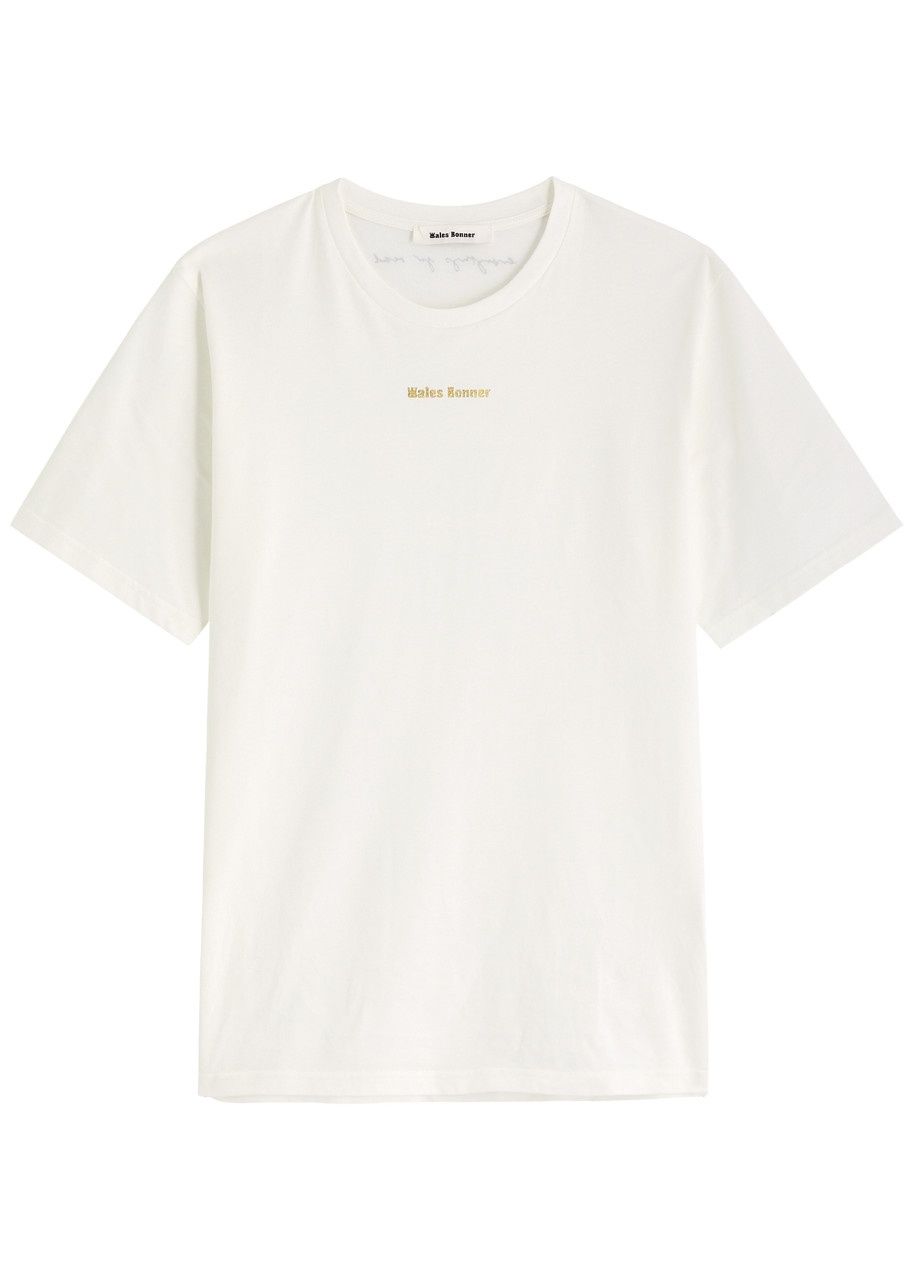 Wales Bonner Logo-print Cotton T-shirt - 1