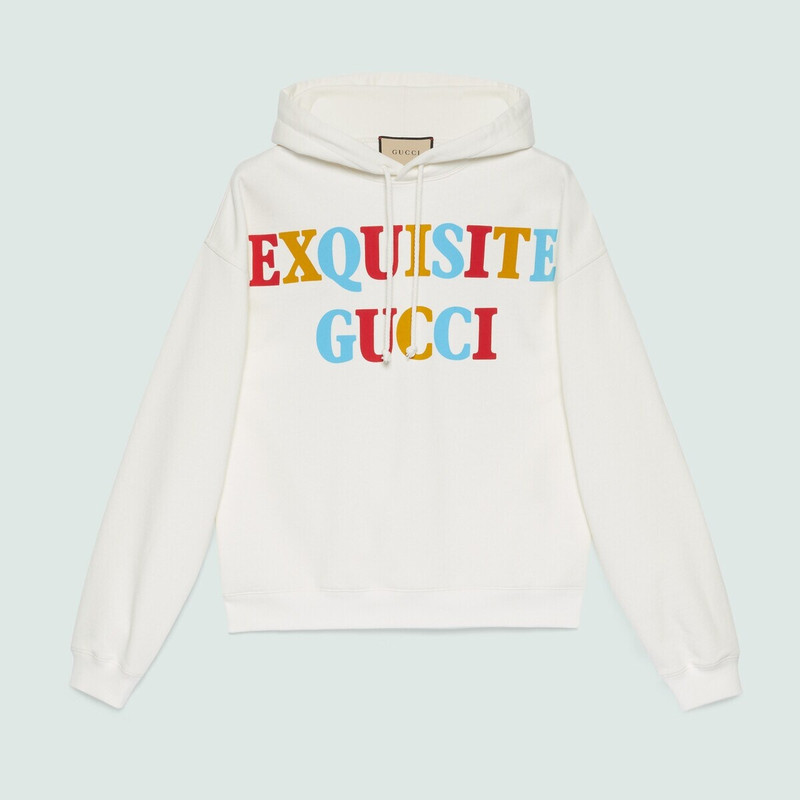 GUCCI Exquisite Gucci characters sweatshirt outlook