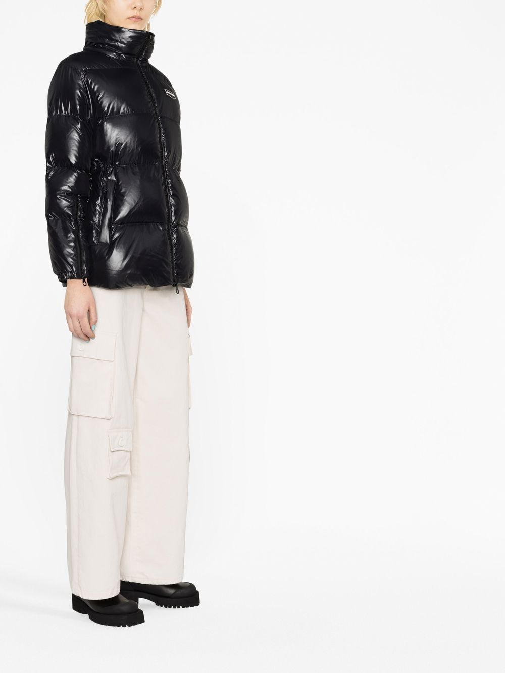 belted puffer jacket - 4