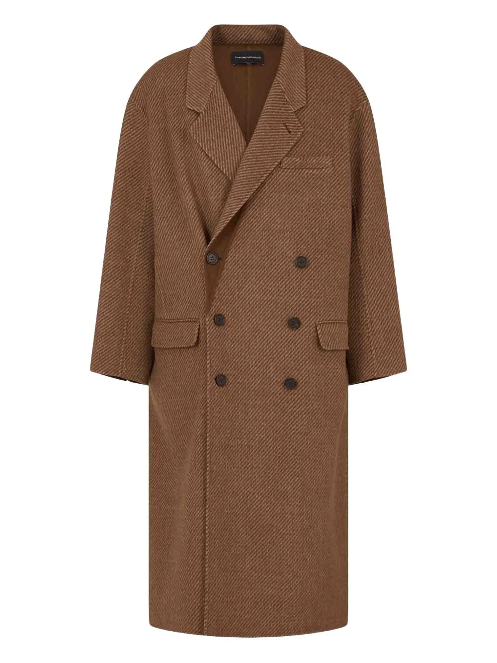 double-breasted peak-lapels coat - 1