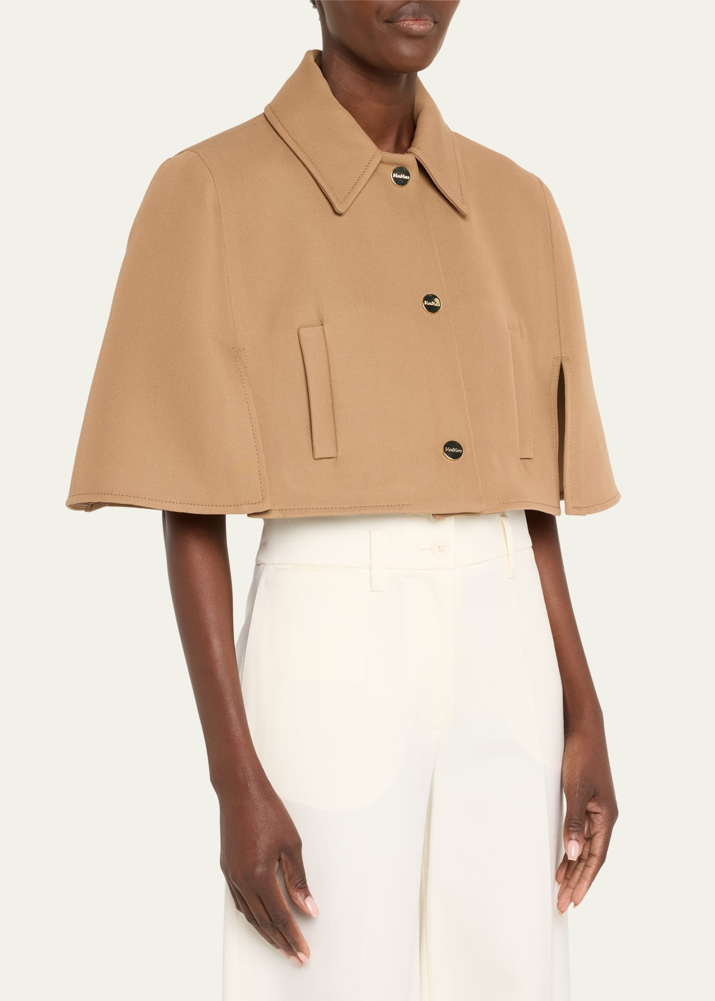 Estroso Virgin Wool Cape - 4
