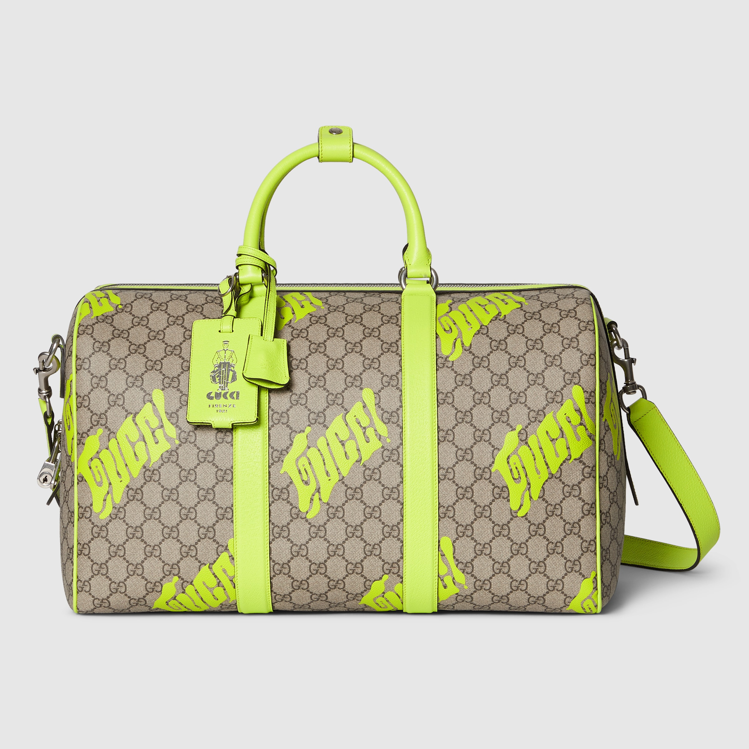 Medium duffle bag with print - 1
