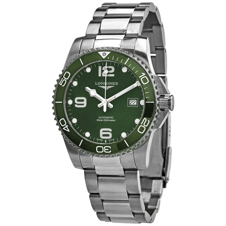 Longines HydroConquest Automatic Green Dial Men's Watch L37814066 - 1