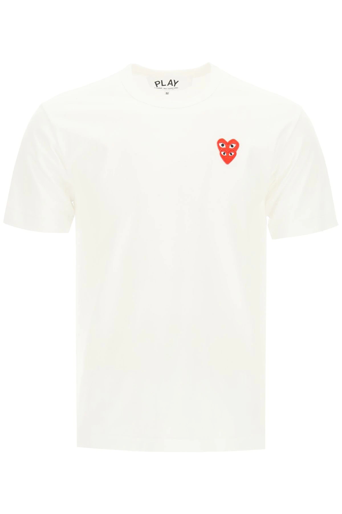 PLAY T-SHIRT WITH HEART LOGO PATCH - 1