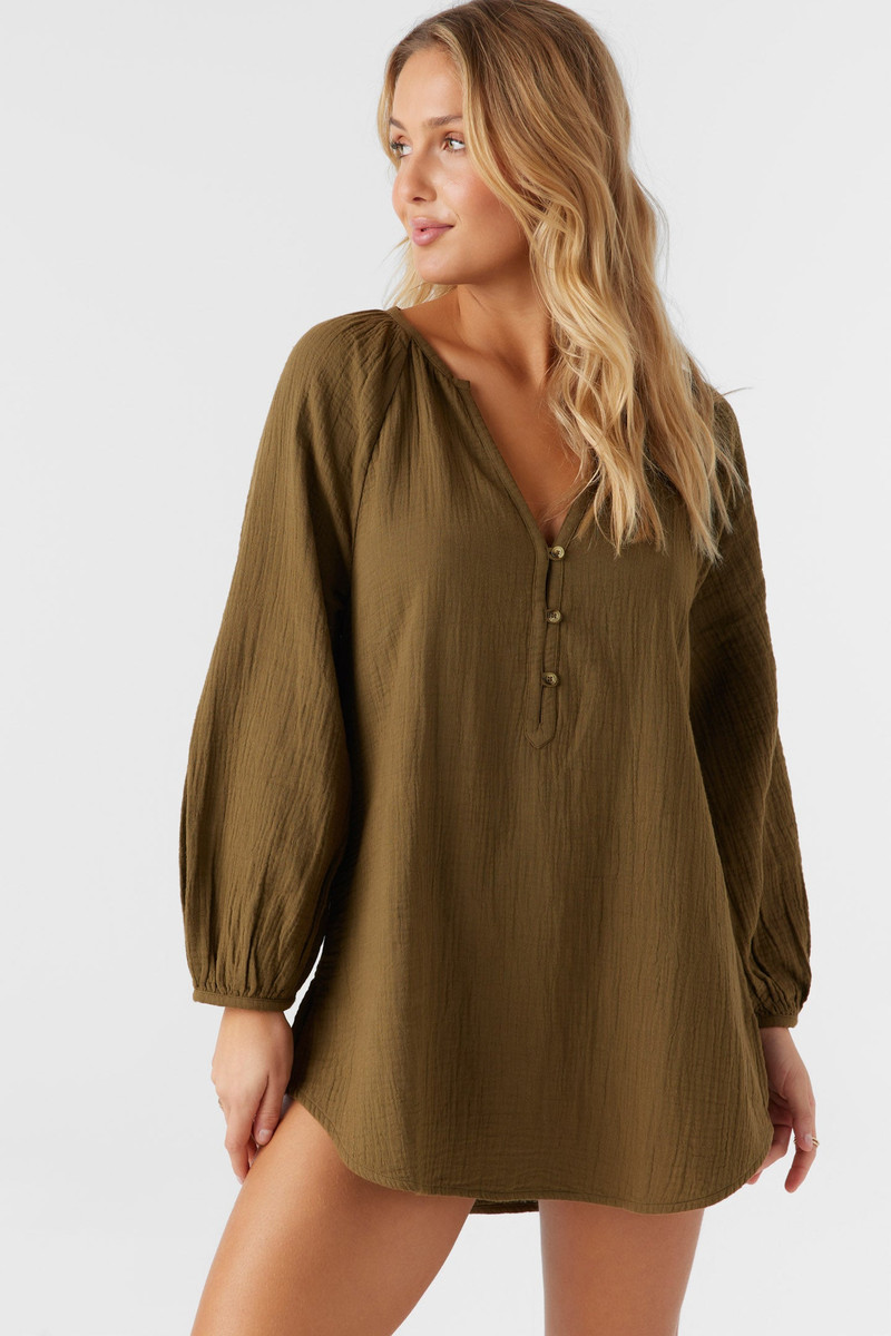 Krysten Crinkle Double Gauze Tunic Swim Cover-Up 5