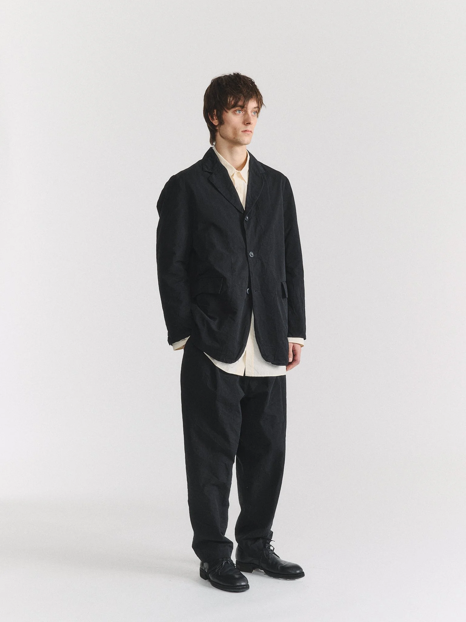 J JACKET - PAPER COT - BLACK - 1