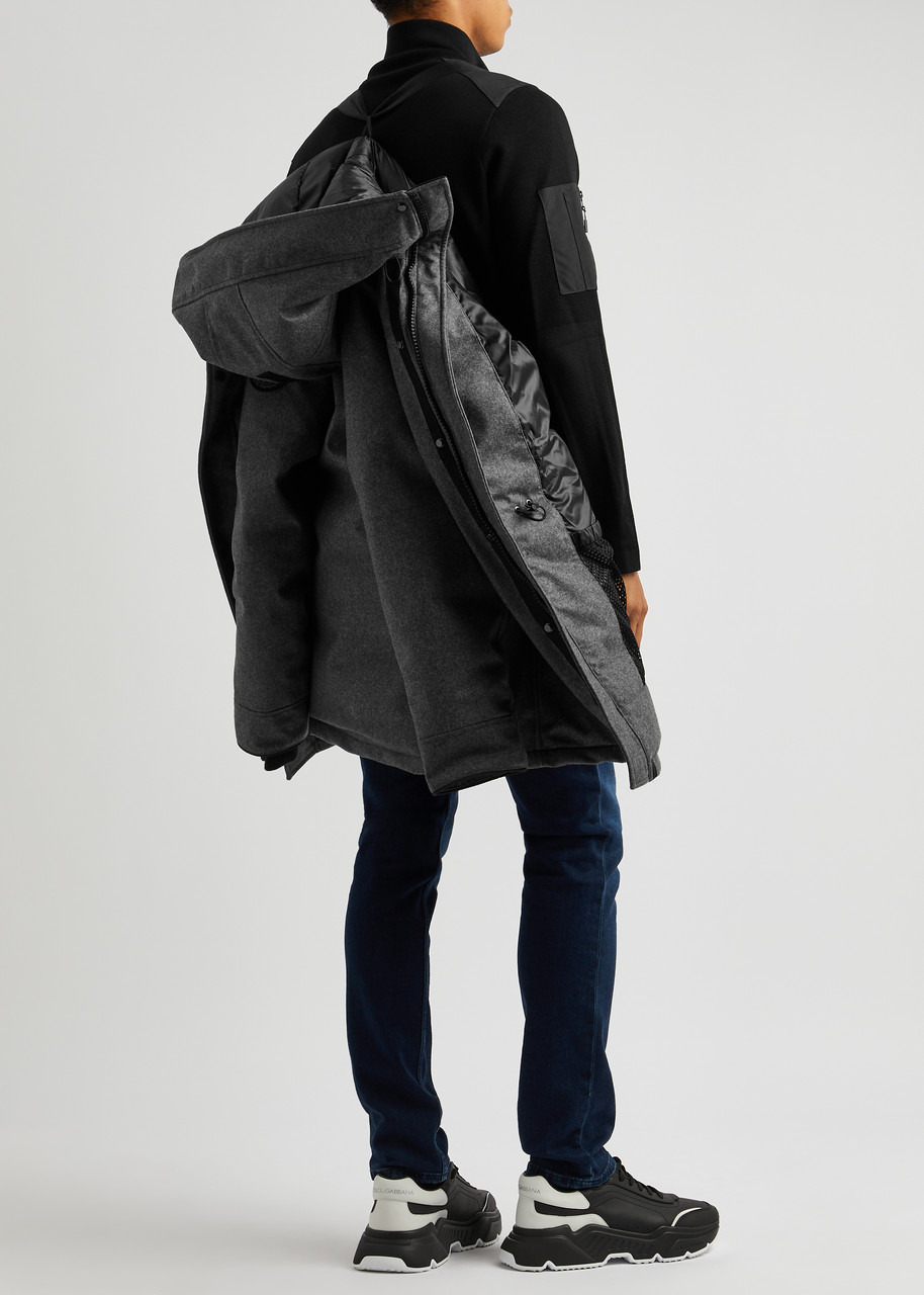 Langford padded wool-blend parka - 6