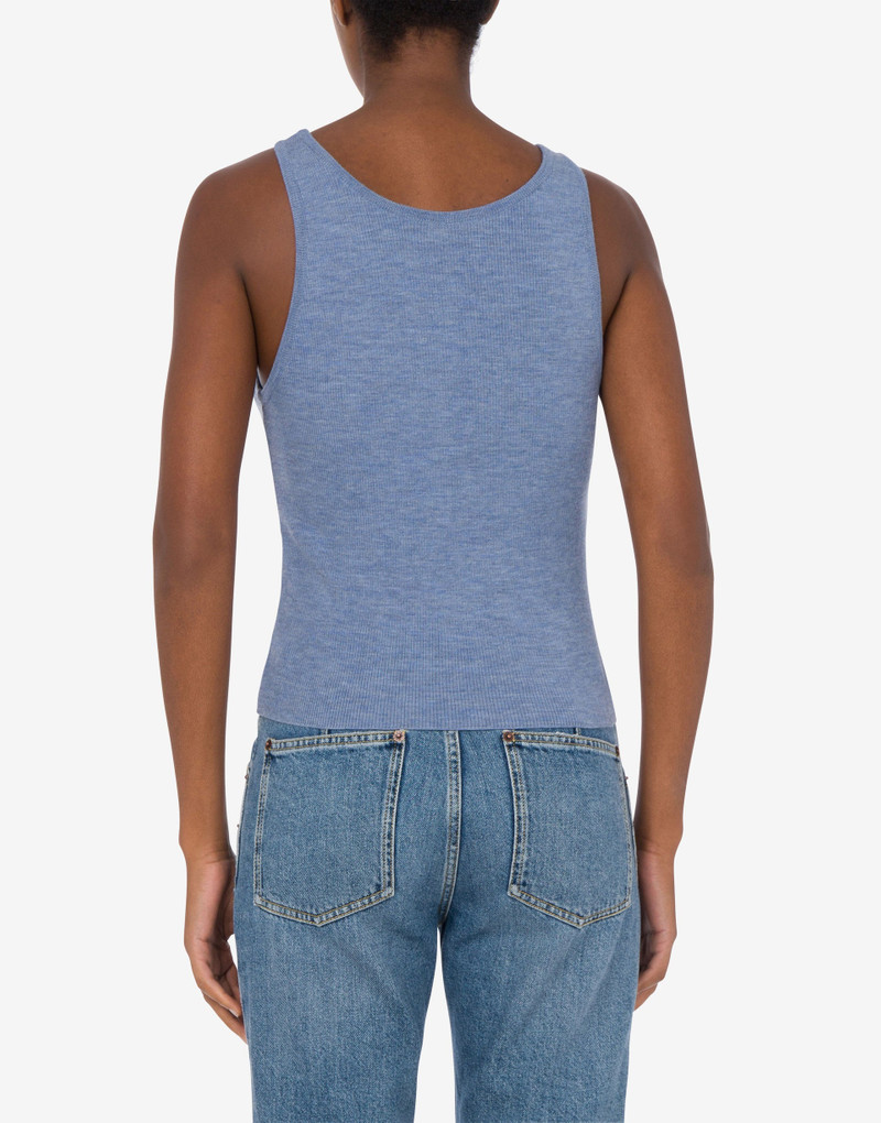 Moschino KNIT TANK TOP GOLDEN M outlook