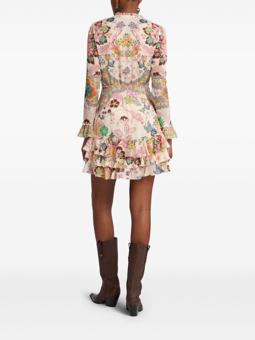 ruffled mini dress - 3