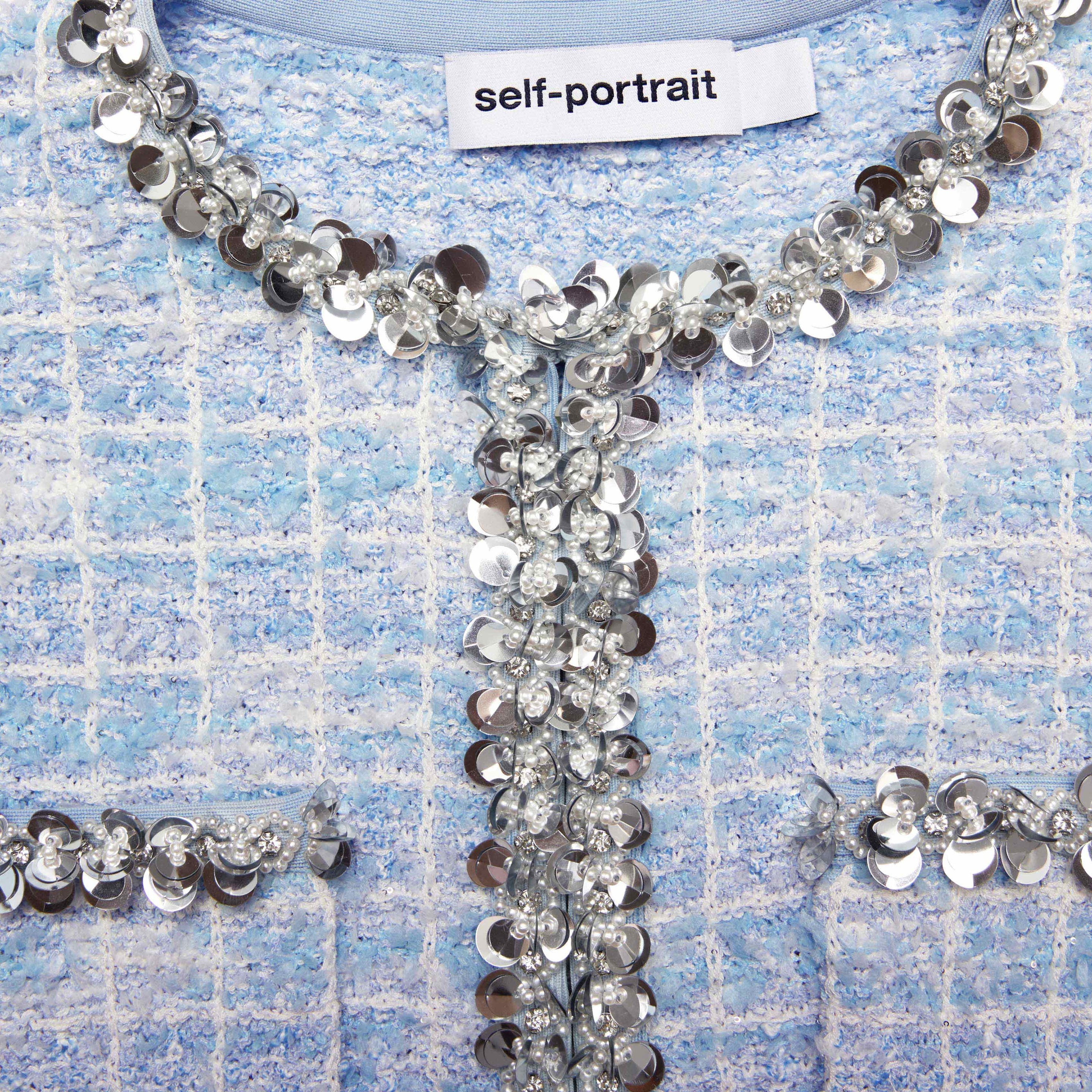 Blue Check Cardigan - 6