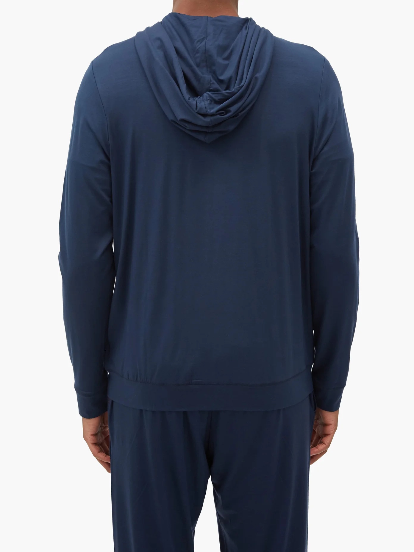 Basel micromodal-blend hooded pyjama sweatshirt - 5