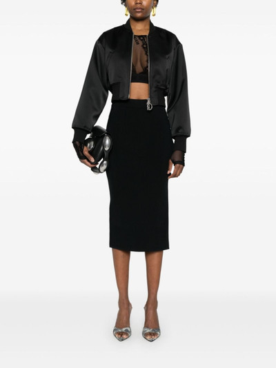 VERSACE JEANS COUTURE decorative-button midi skirt outlook