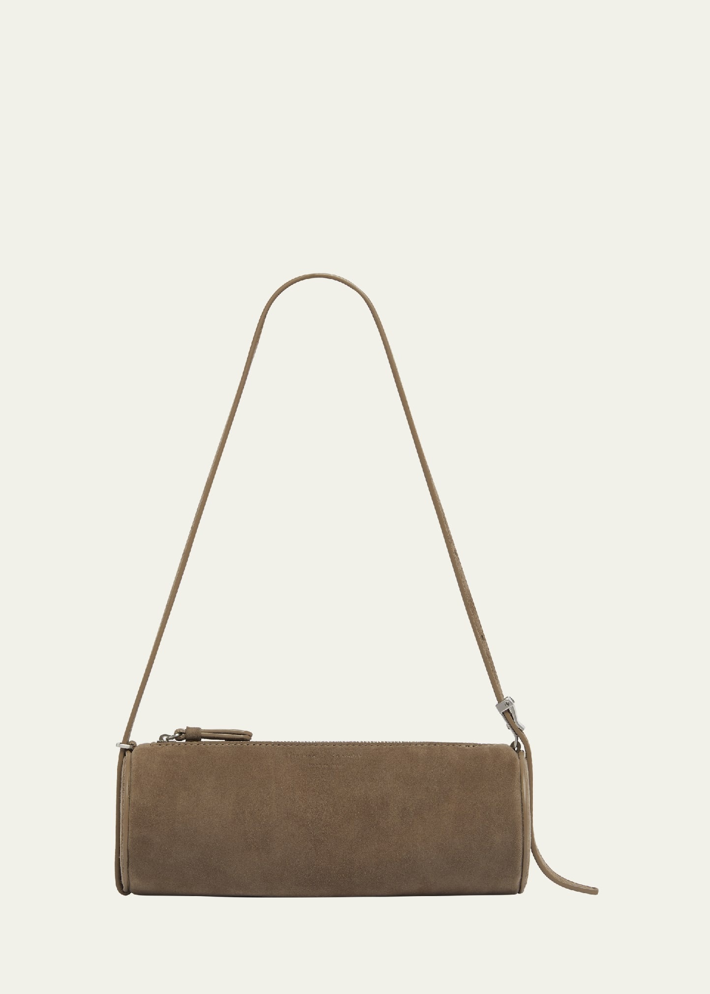 Silo Zip Suede & Leather Shoulder Bag - 1