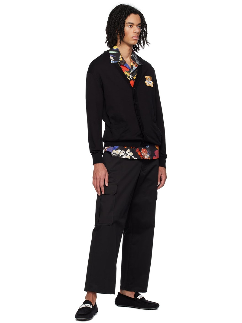 Moschino Black Drivers Loafers outlook