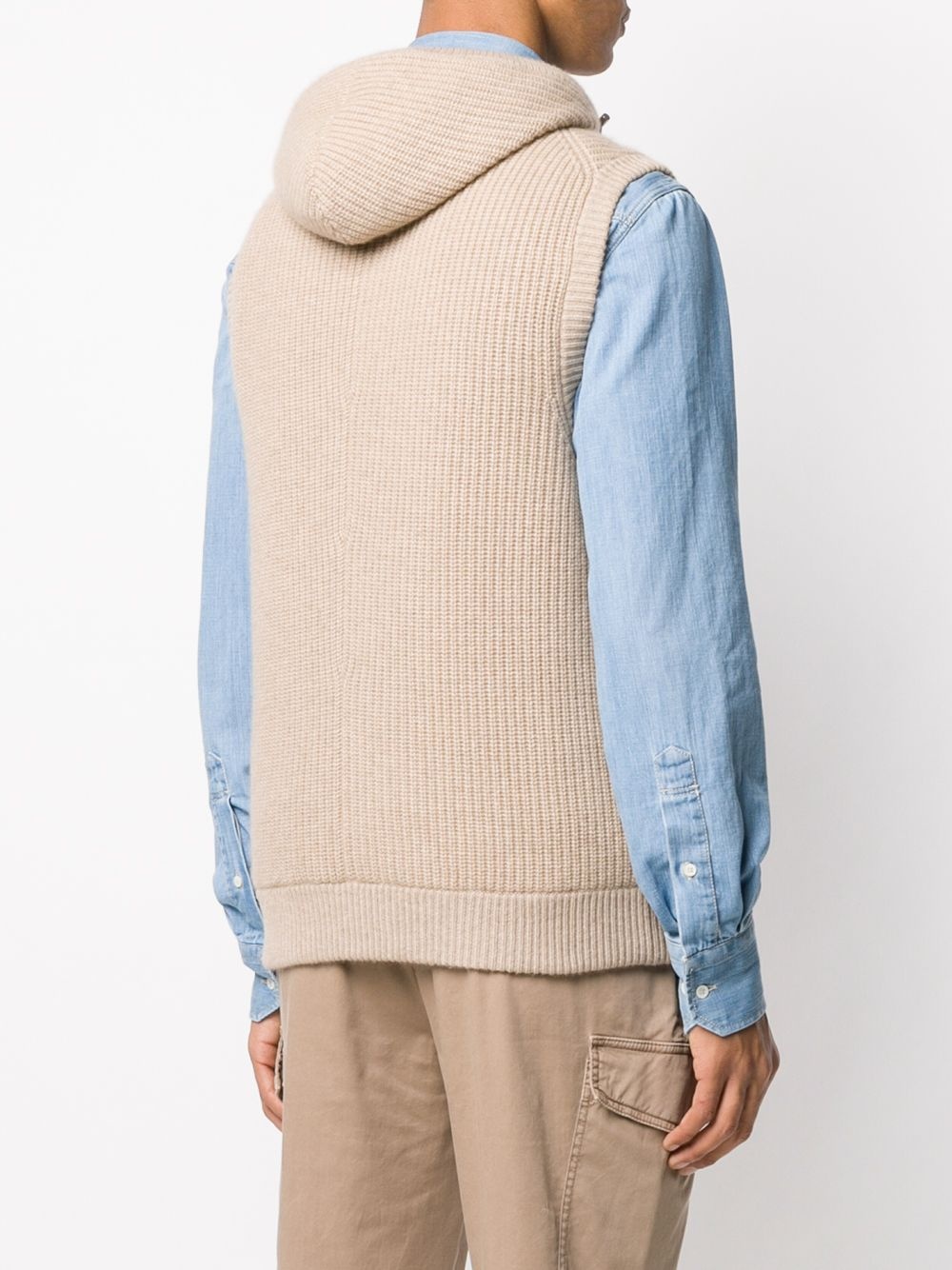 cashmere down gilet - 4