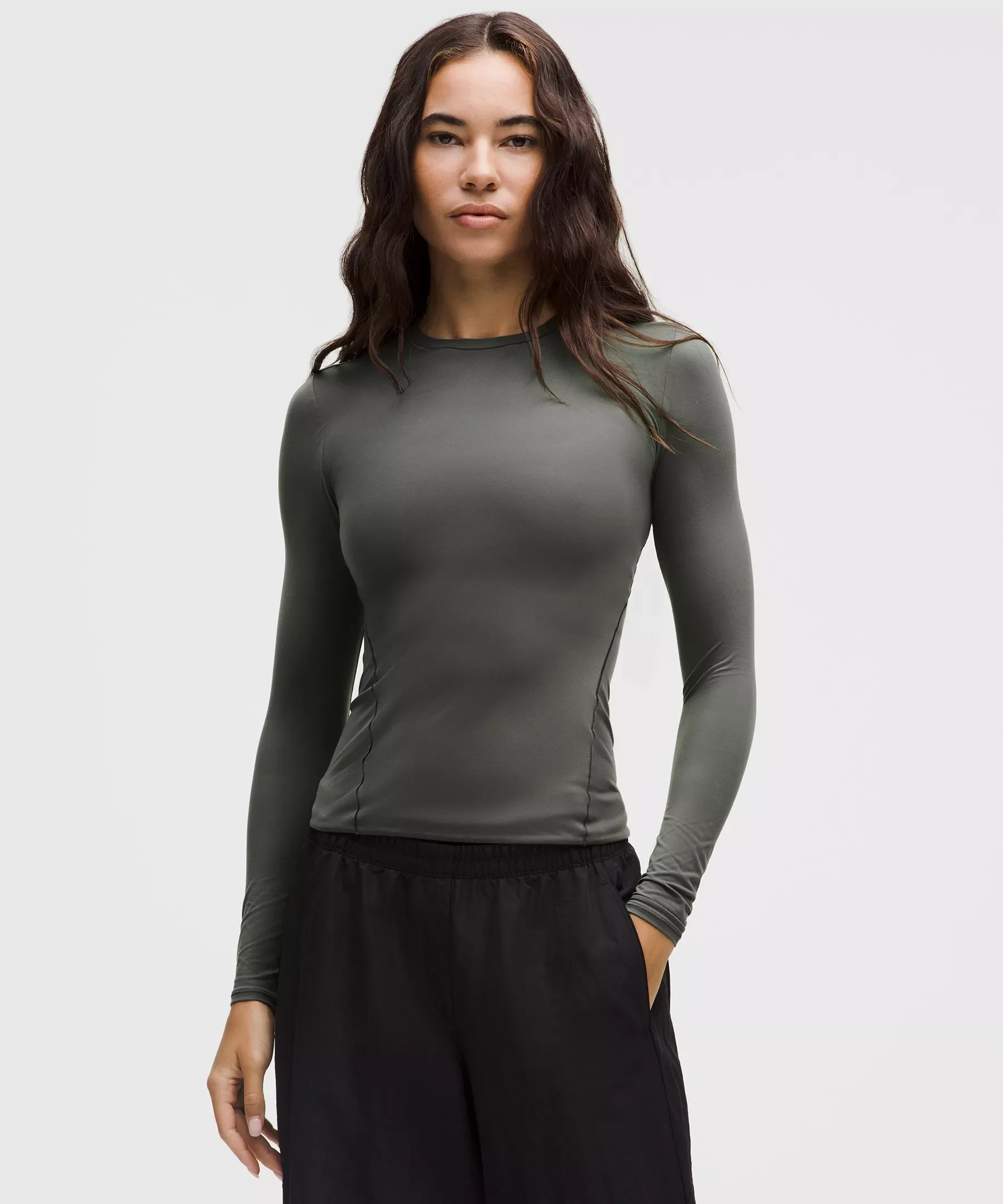 Wundermost Ultra-Soft Nulu Crewneck Long-Sleeve Shirt - 1