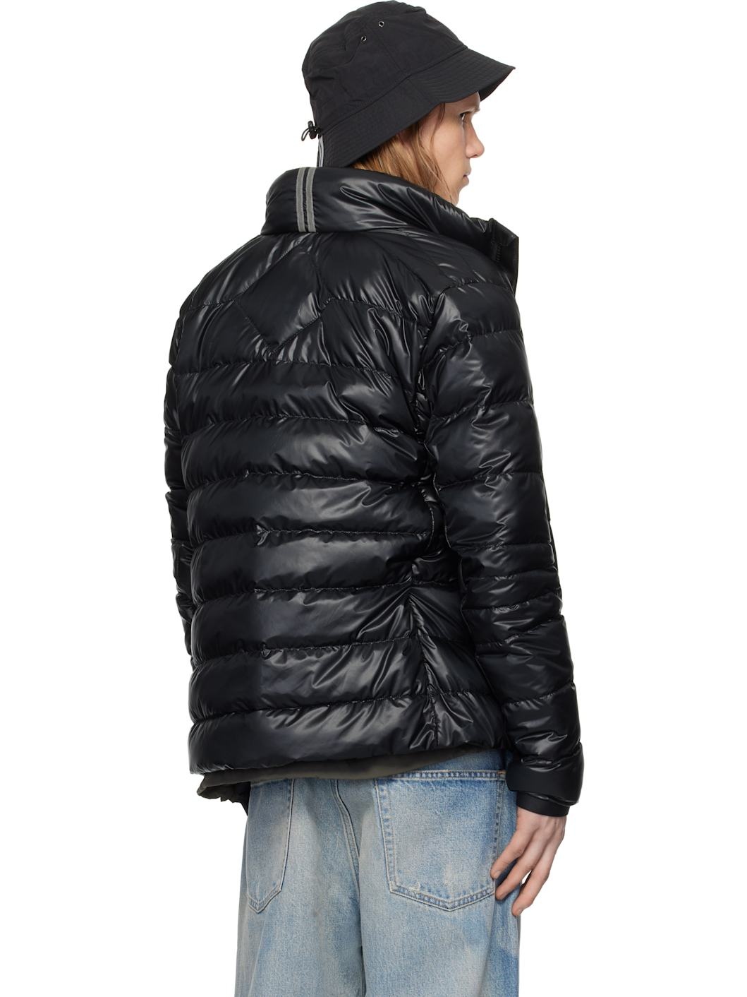Black 'Black Label' Crofton Down Jacket - 3
