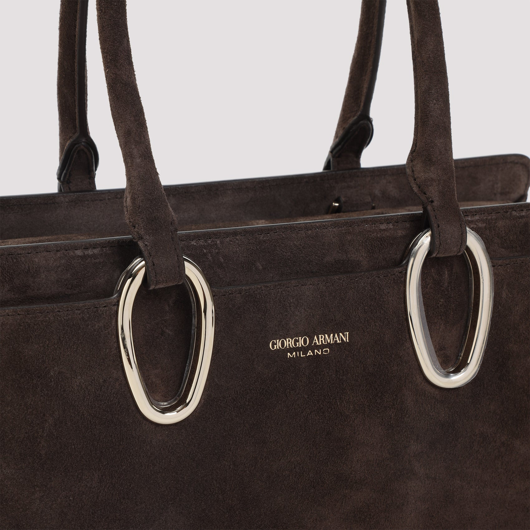 Giorgio Armani Suede Calf Leather Shoulder Bag Women - 4