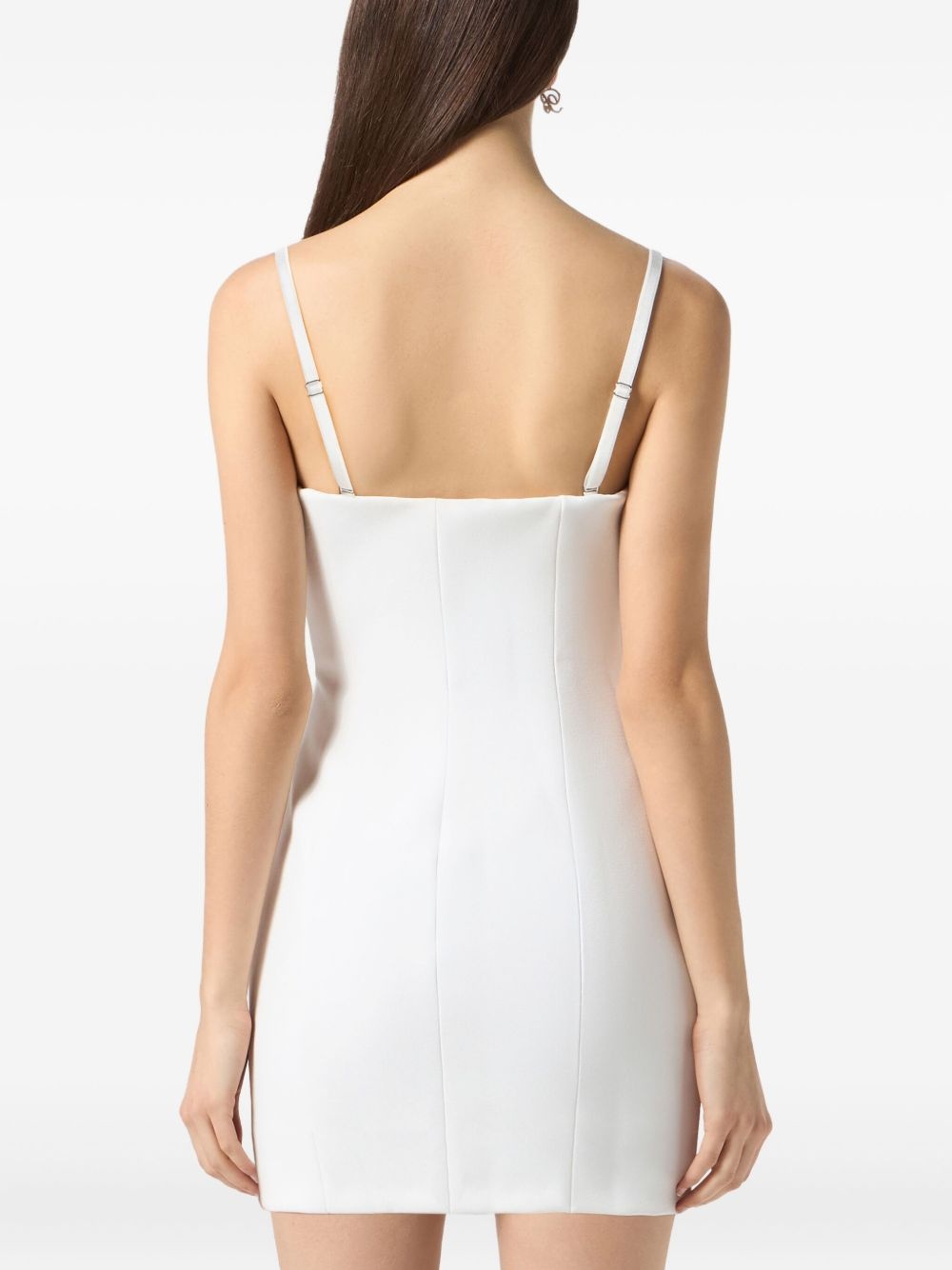 logo-embellished slip dress - 5