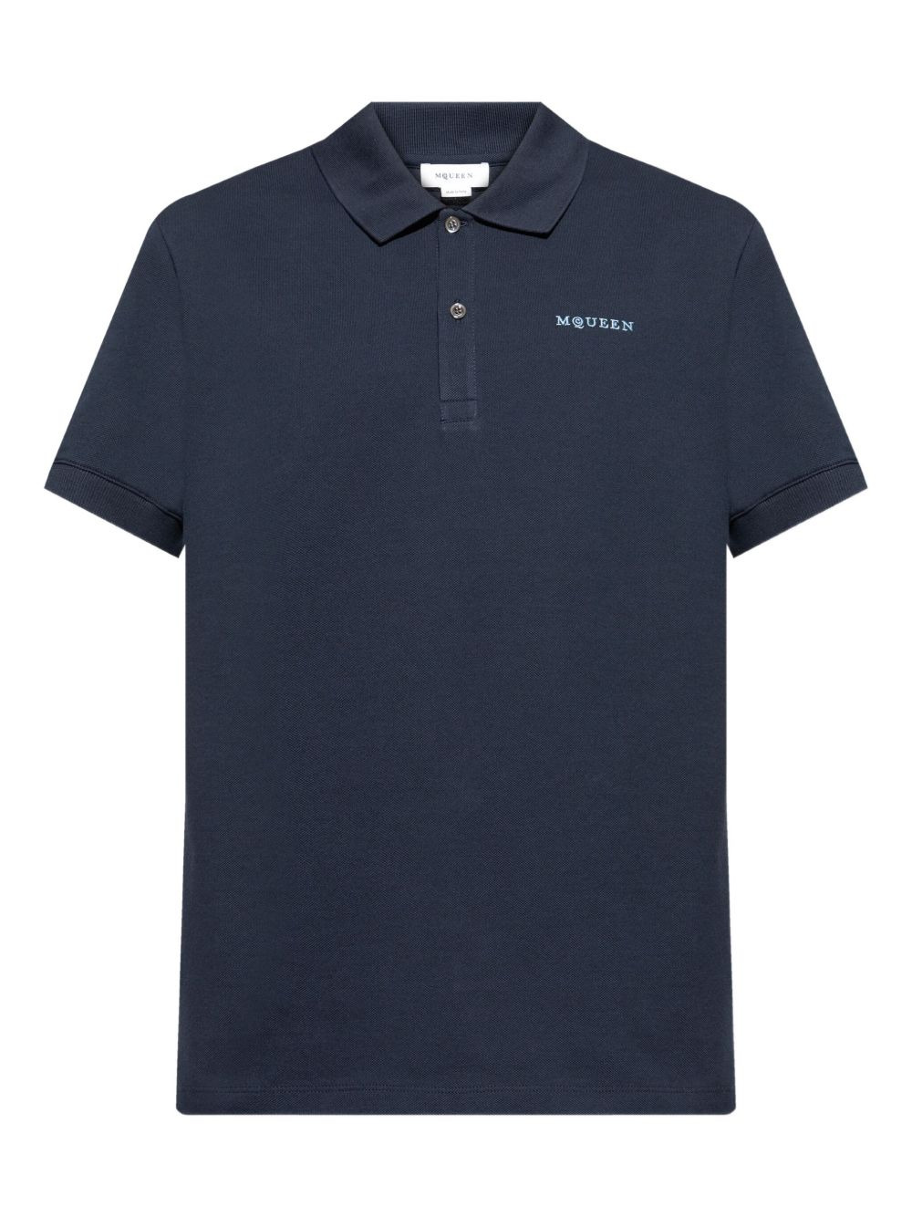 logo-embroidered polo shirt - 1