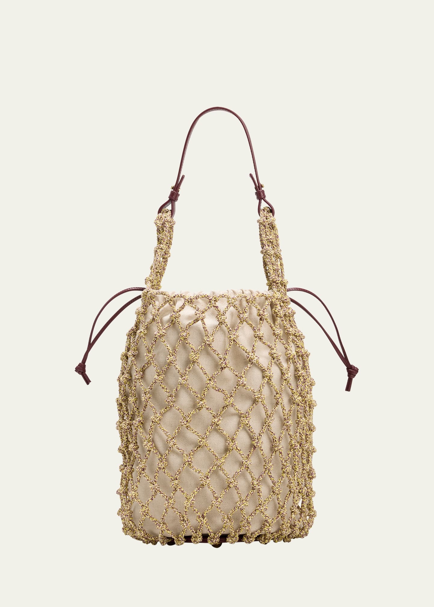 Salina Macrame Top Handle Bag - 1