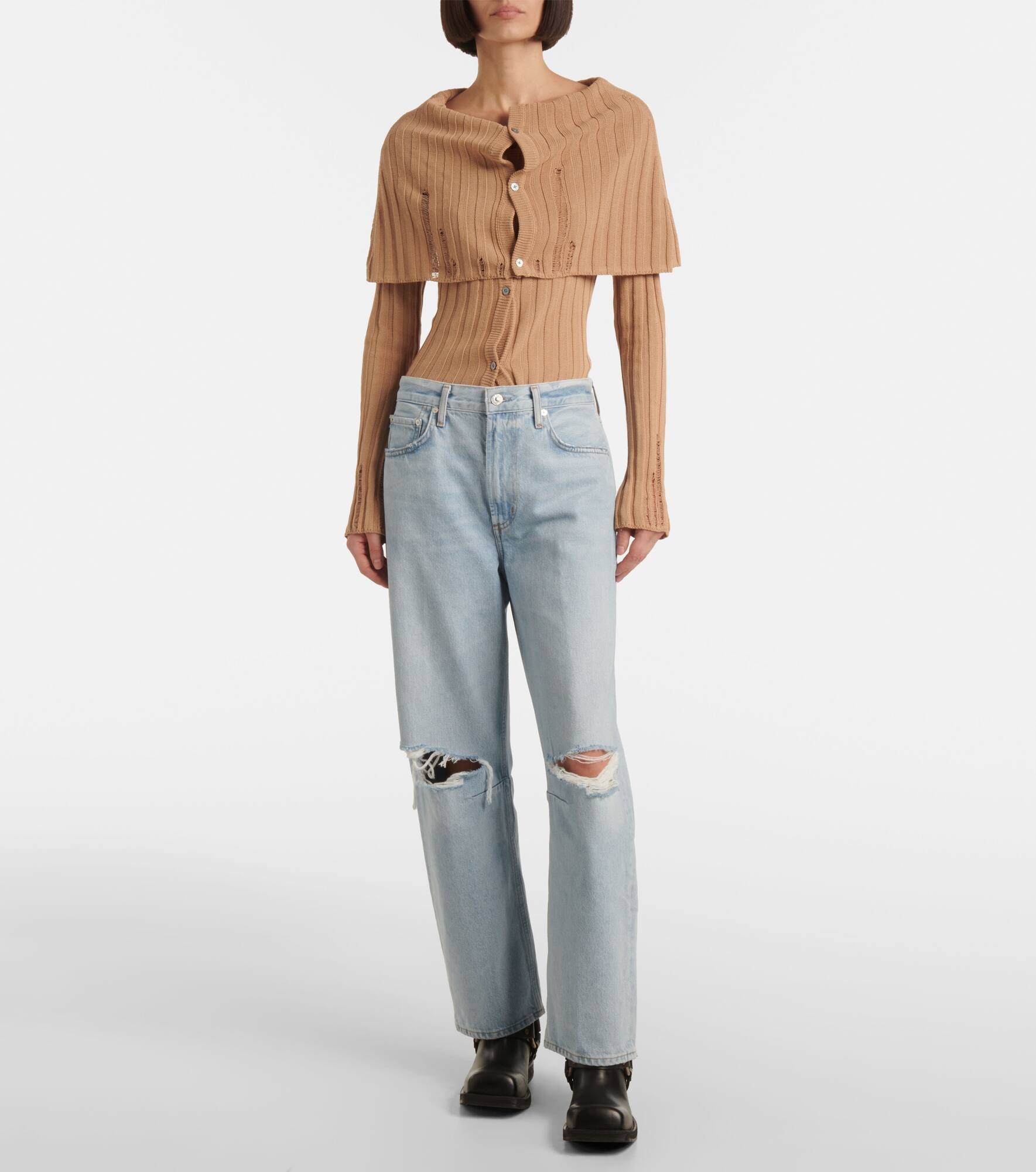 Miro high-rise wide-leg jeans - 7