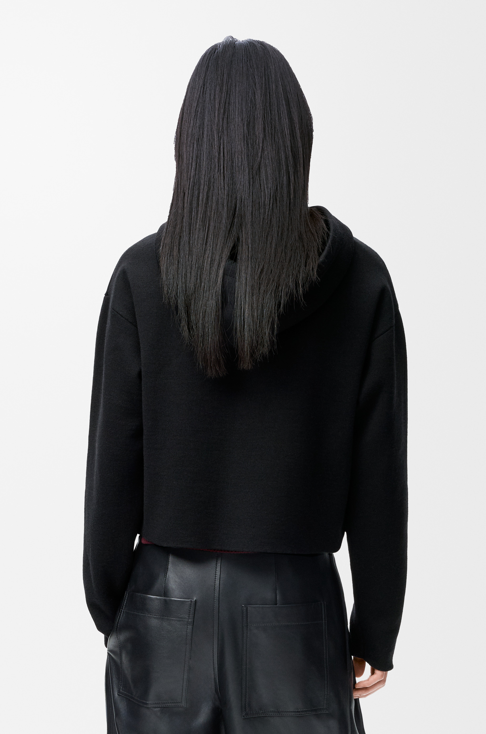 Zip-up hoodie in wool - 4