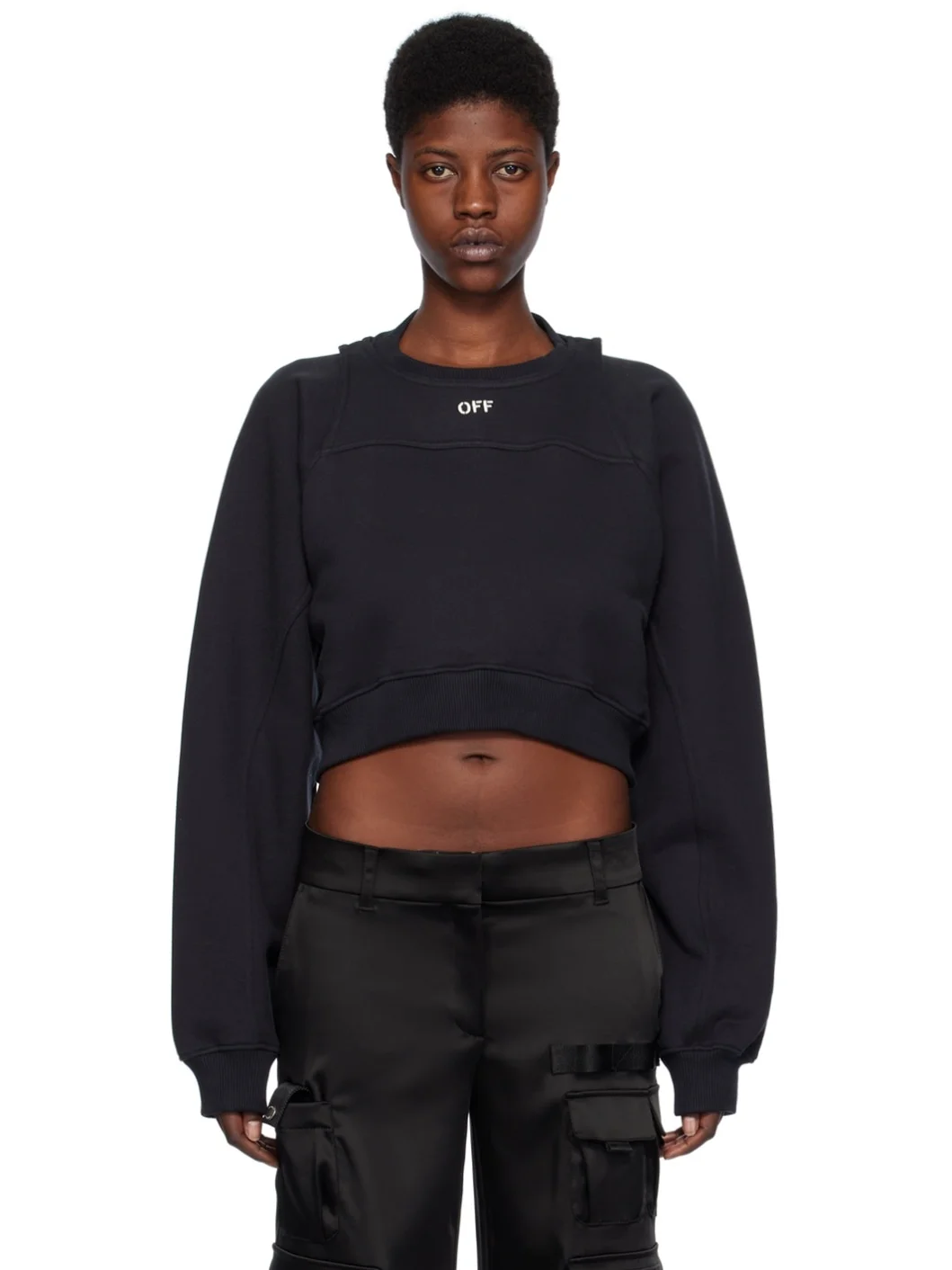 Black 'Off' Stamp Sweatshirt - 1