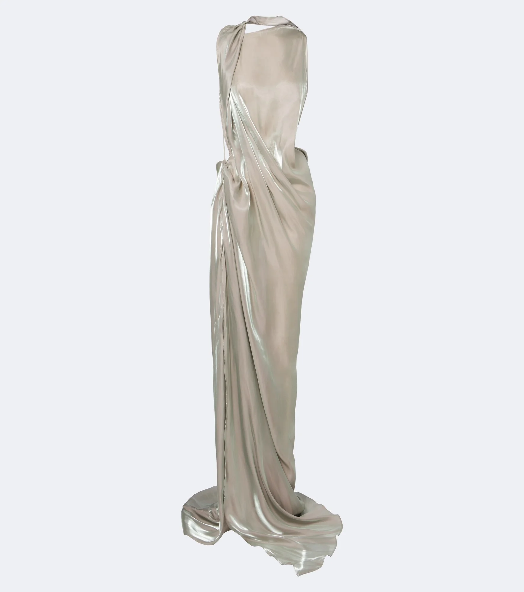 Glow Up draped open-back gown - 1