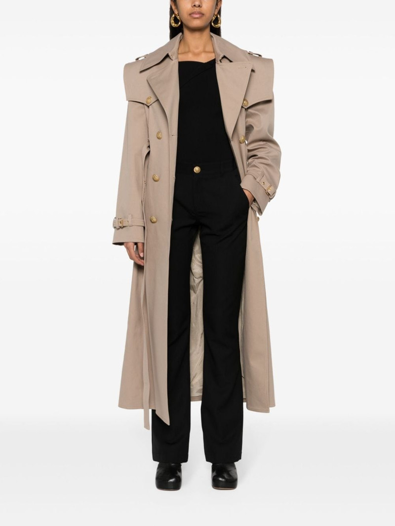Balmain twill flared trousers outlook