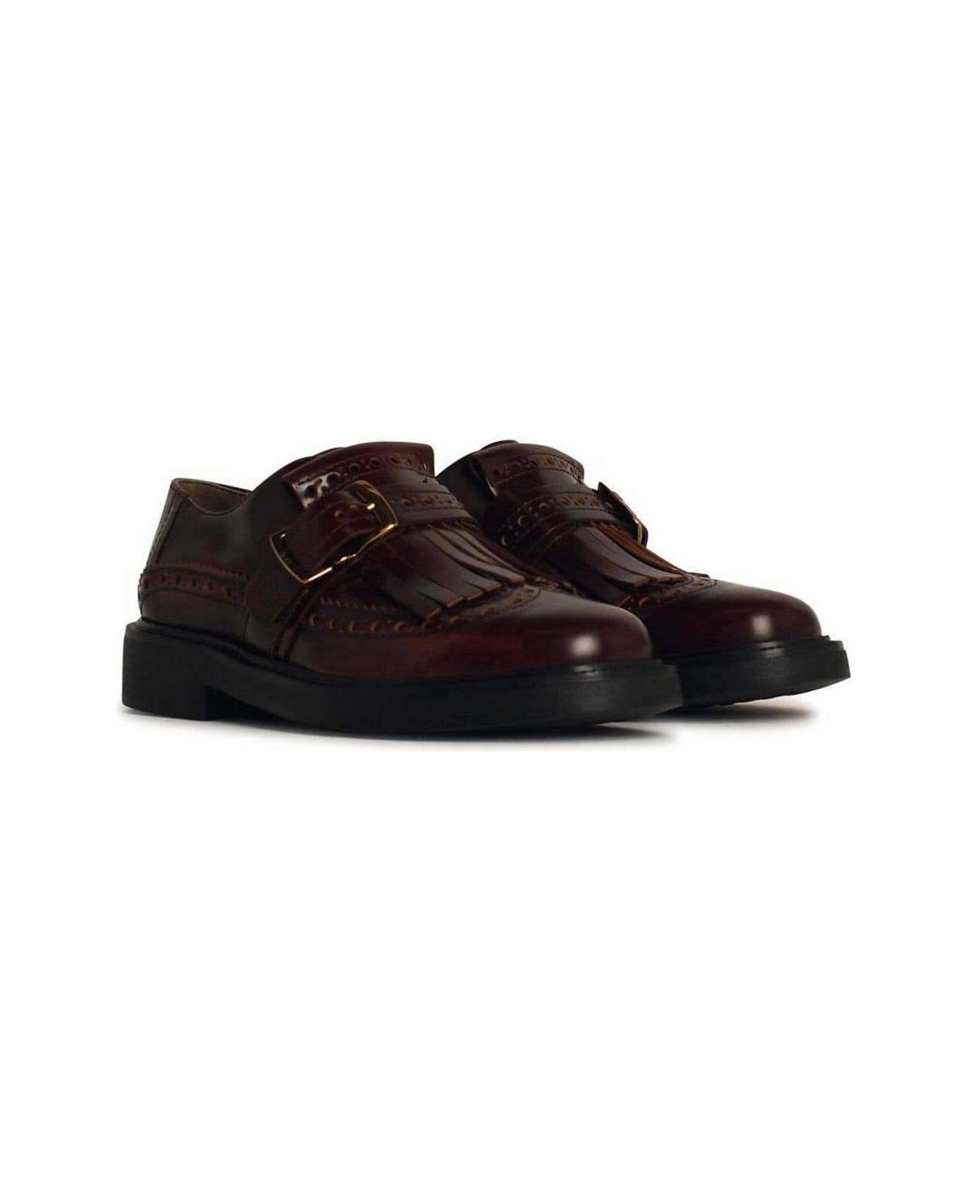 Fringe-detail Perforated Loafers - 3