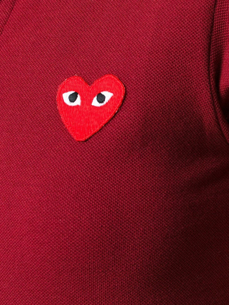 logo embroidered cropped polo shirt 5