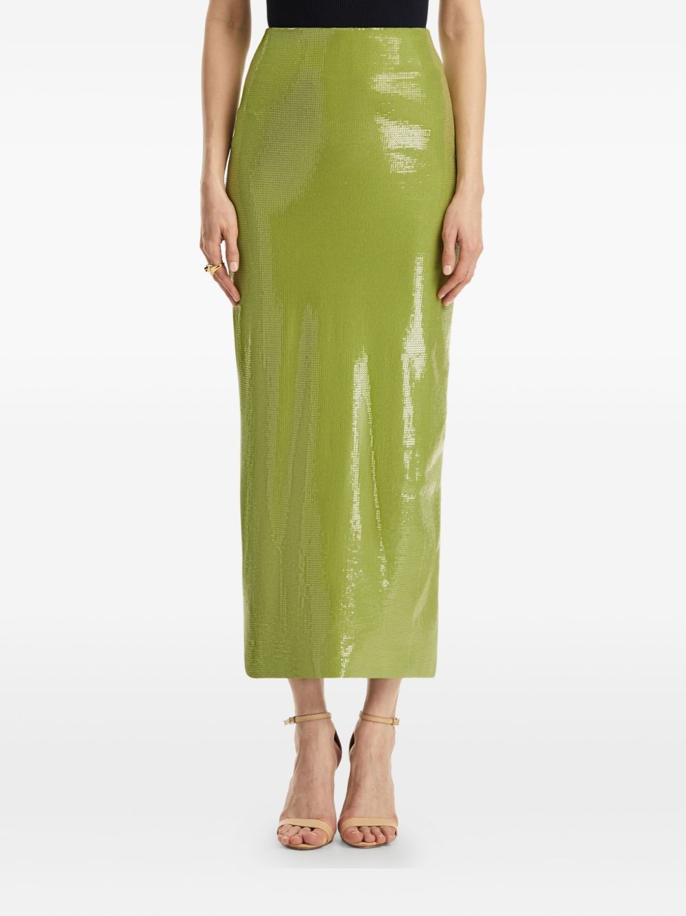 sequinned pencil skirt - 3