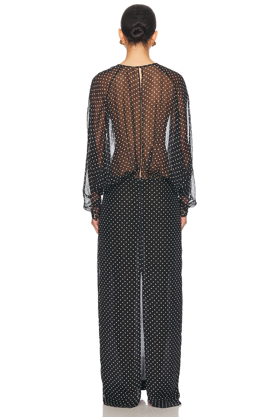 The Sabrina Dress in Printed Silk Chiffon - 3