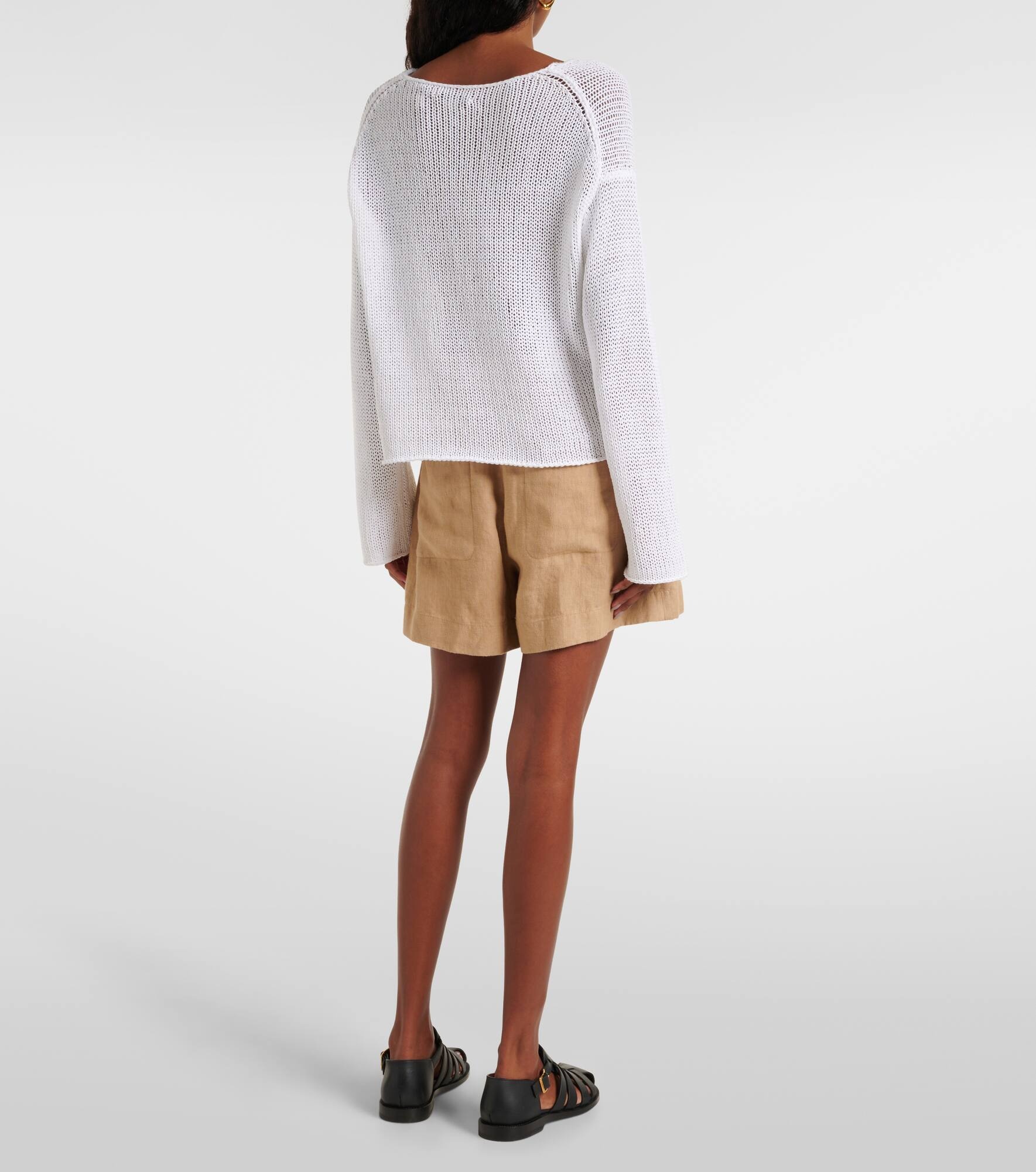 Cotton-blend sweater - 3