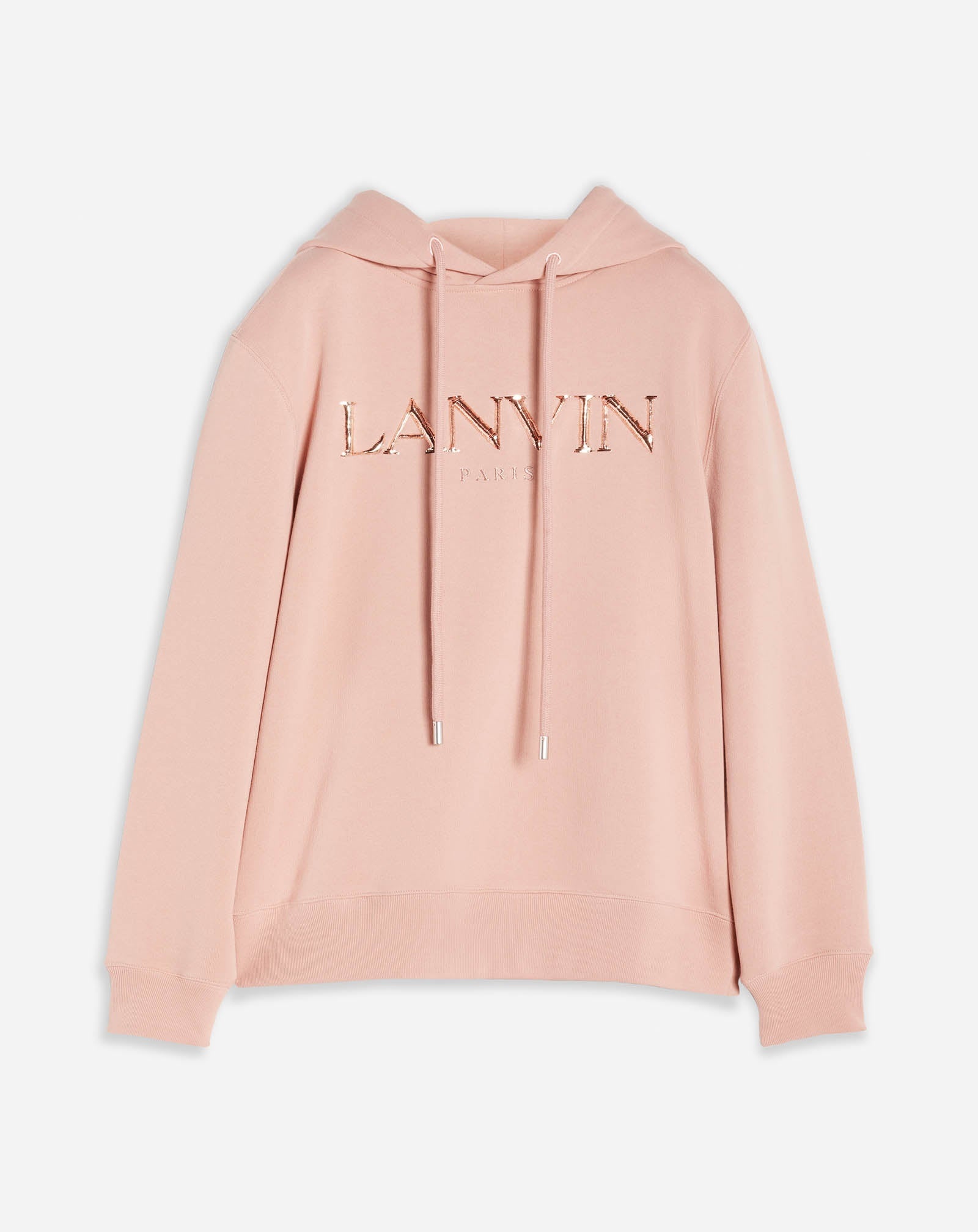 LANVIN PARIS EMBROIDERED HOODED SWEATER - 1