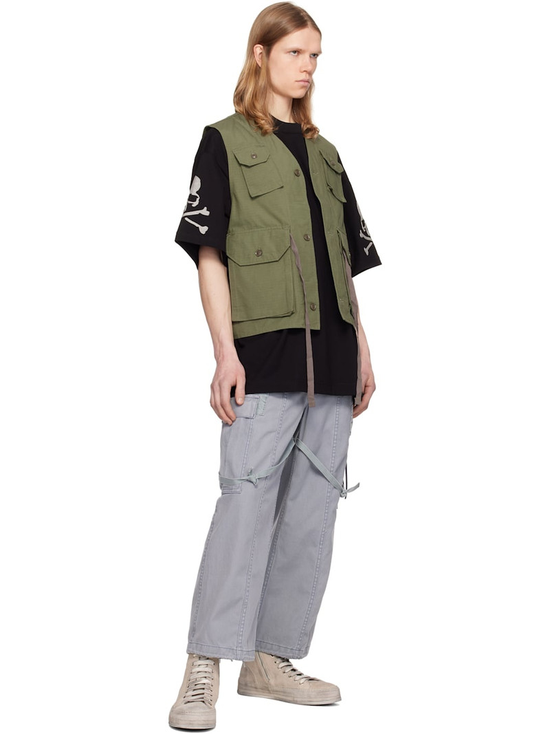 MASTERMIND WORLD Black MW Patch T-shirt outlook