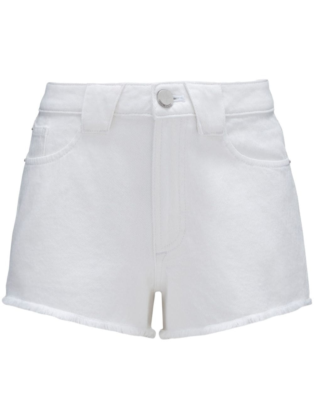 denim cotton mini shorts - 1