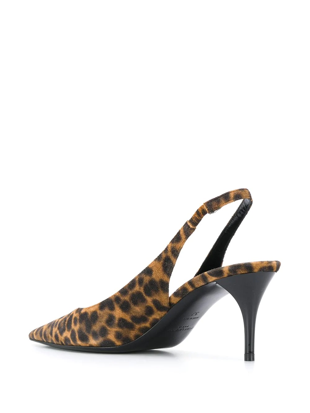 leopard print slingback pumps - 3