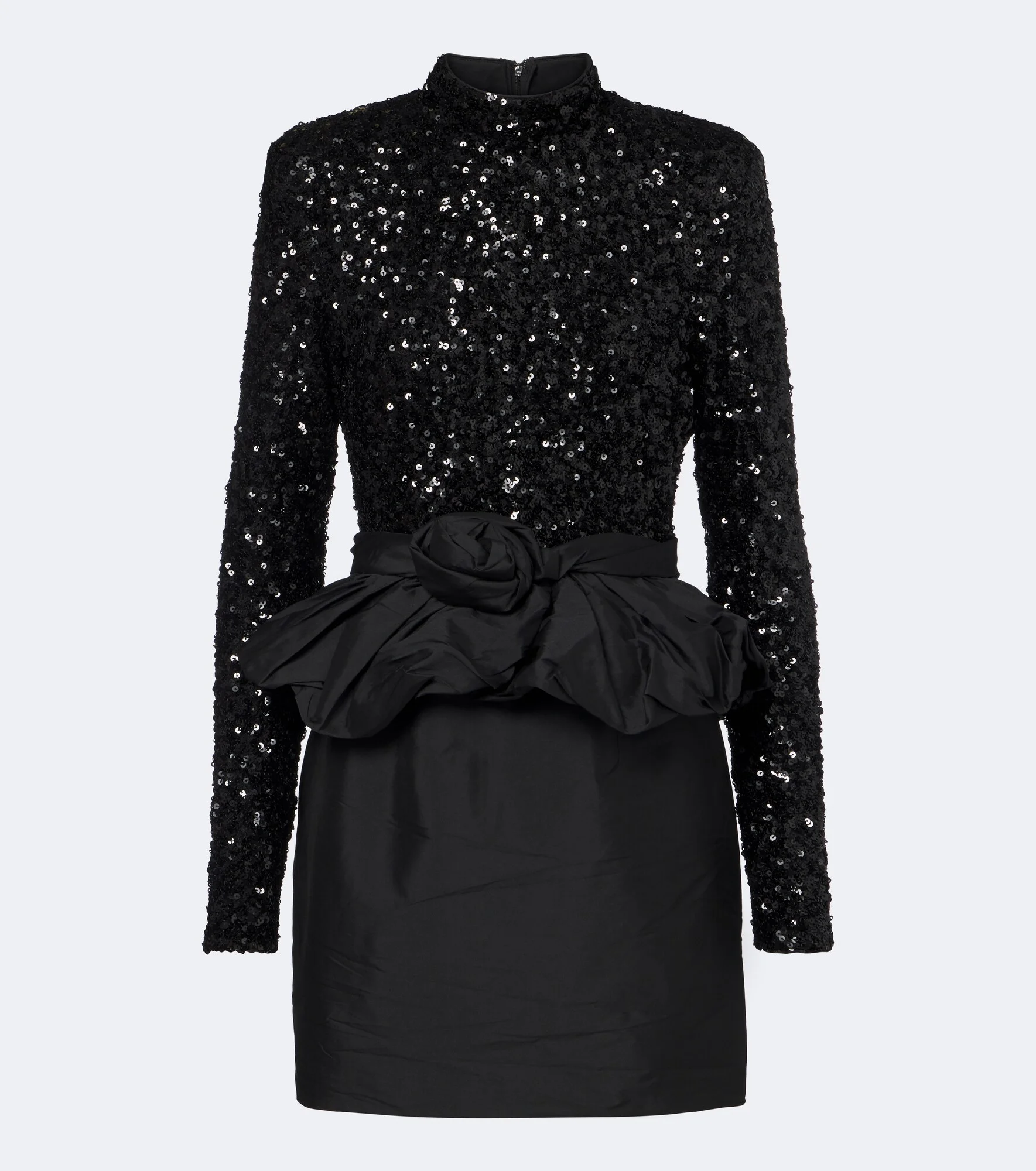 Sequined peplum minidress - 1