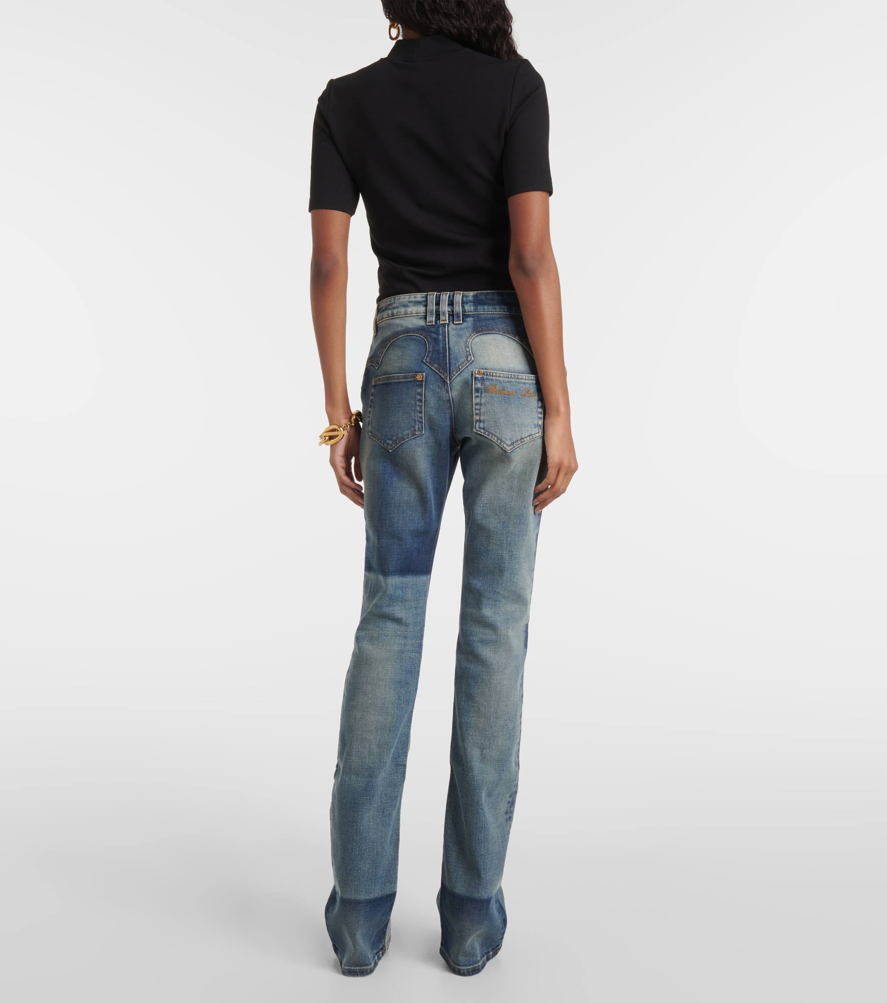 Mid-rise bootcut jeans - 3