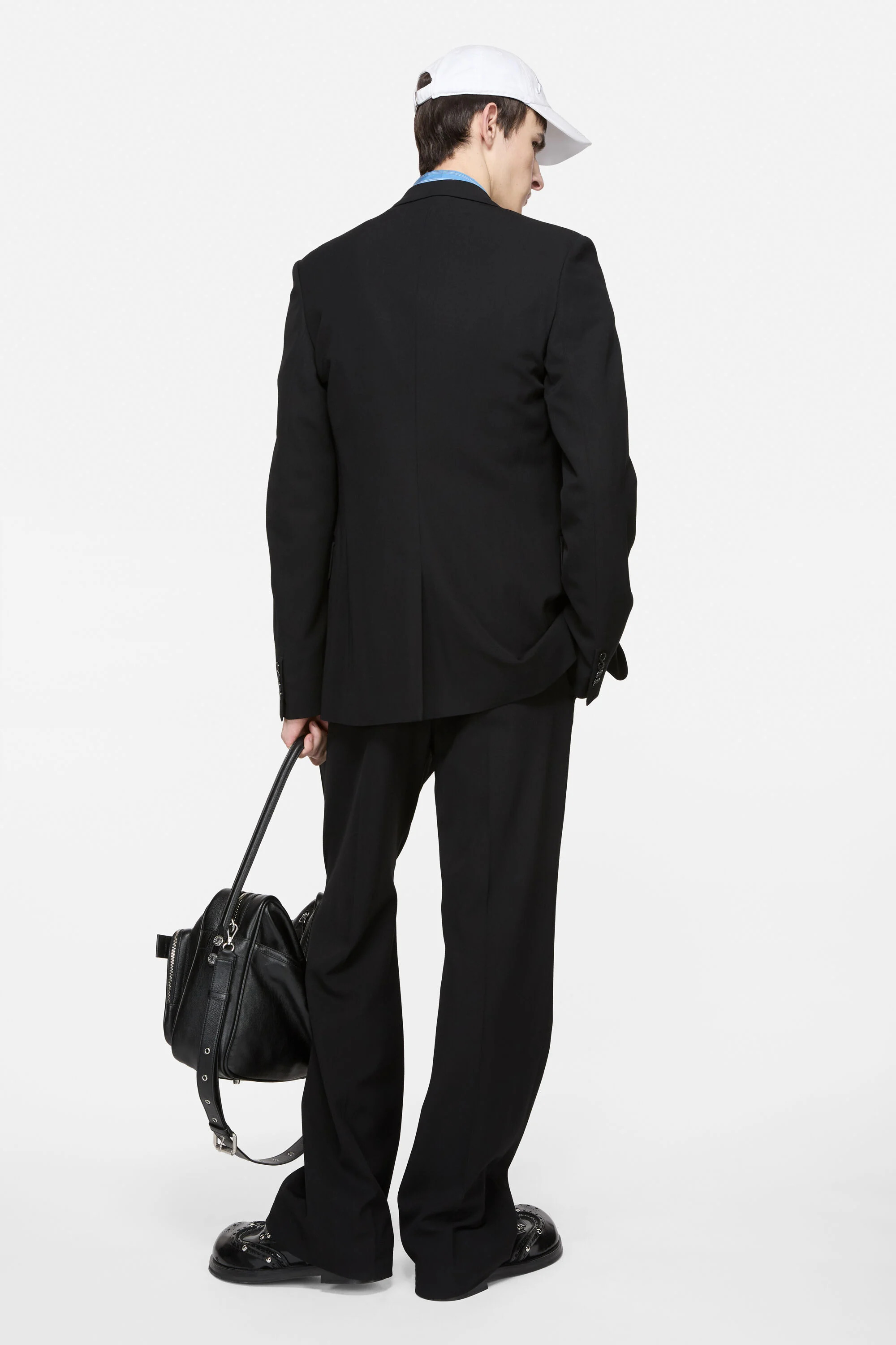Fitted suit jacket - Black - 3