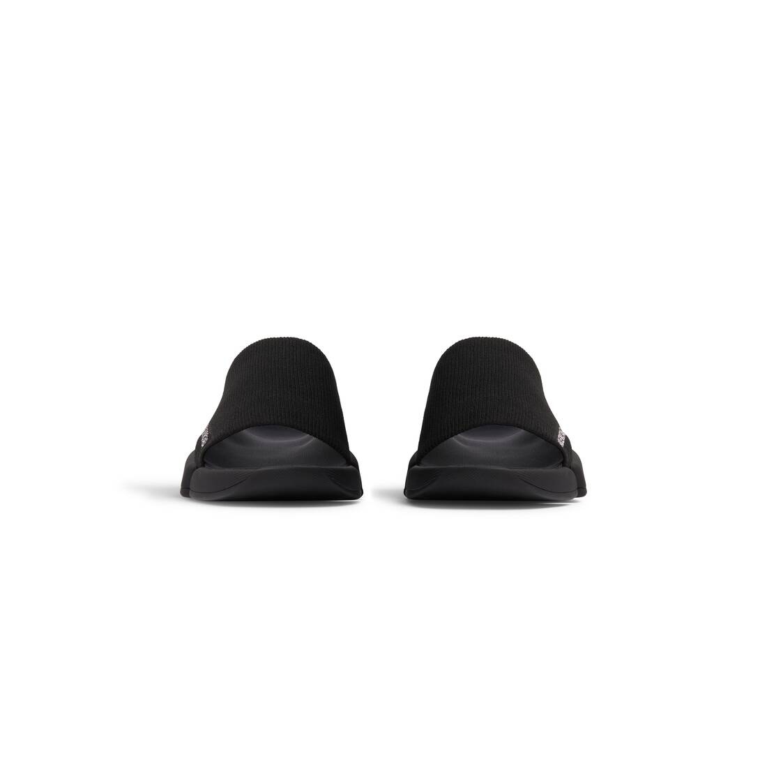 Men's Speed 2.0 Recycled Knit Slide Sandal in Black - 3