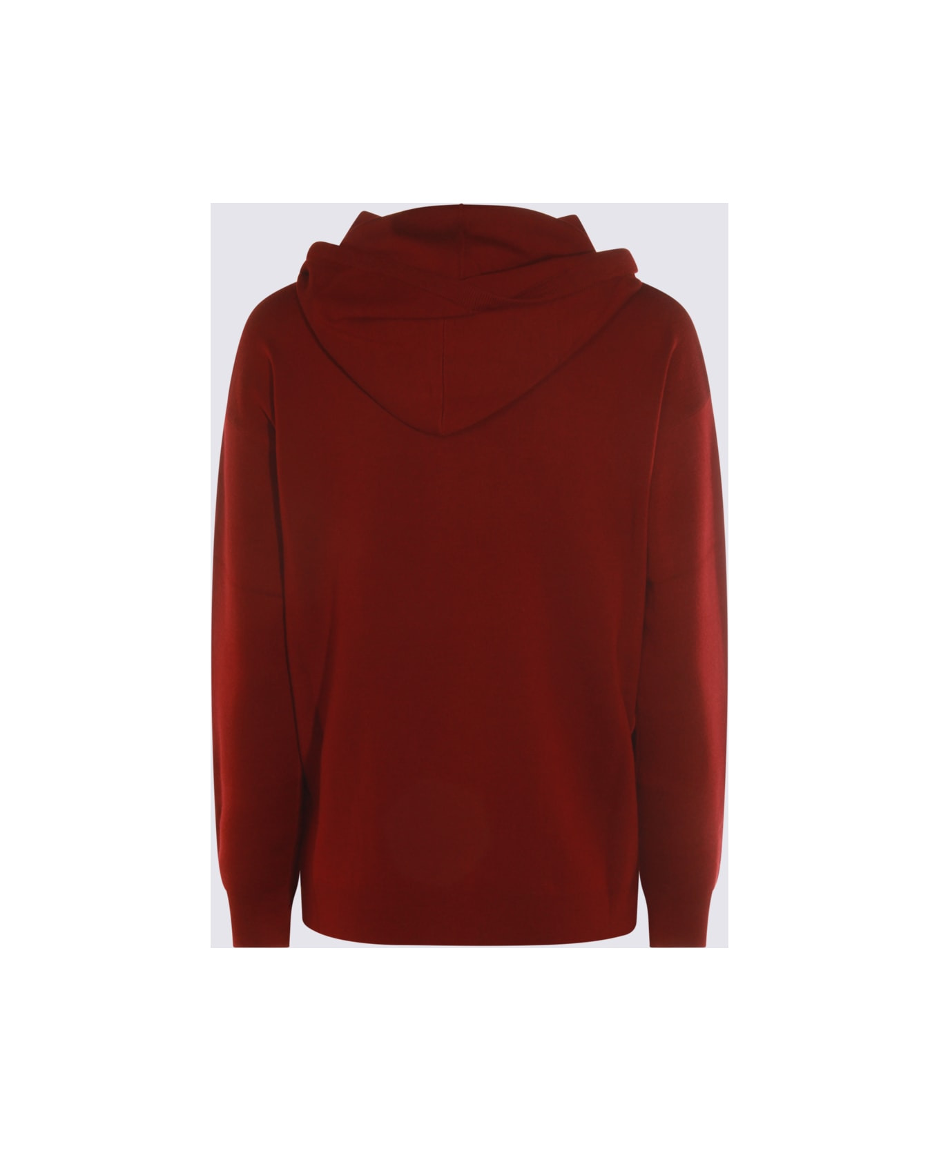 Dark Red Wool Sweatshirt - 2